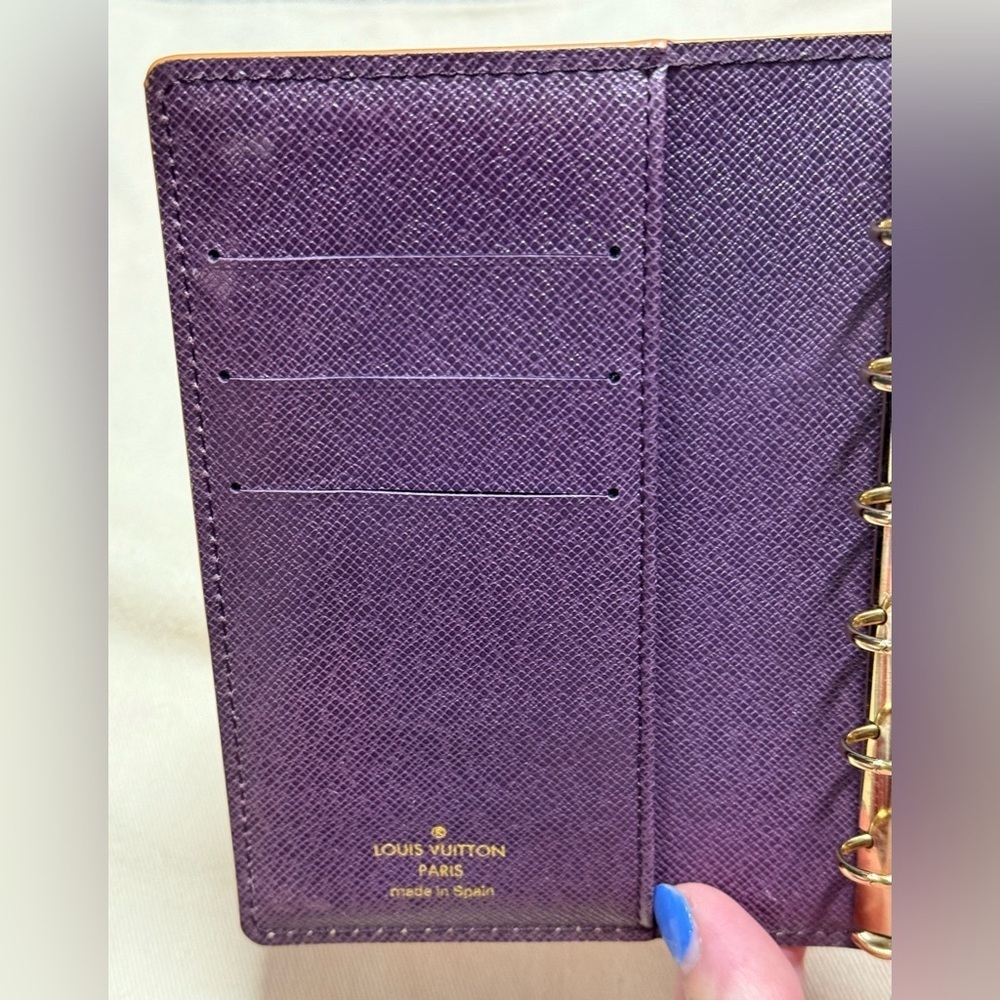 Louis Vuitton small (PM) ring agenda cover in yellow Epi leather - Picture 4 of 12
